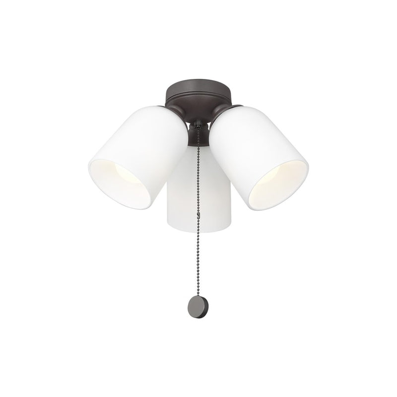 Generation Lighting Emile Light Kit, Aged Pewter/Etched White Glass - MC267BZ