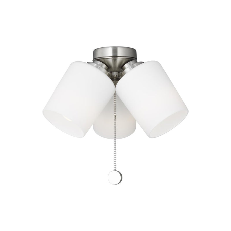 Generation Lighting Windom Light Kit, Brushed Nickel/Etched White - MC268BS