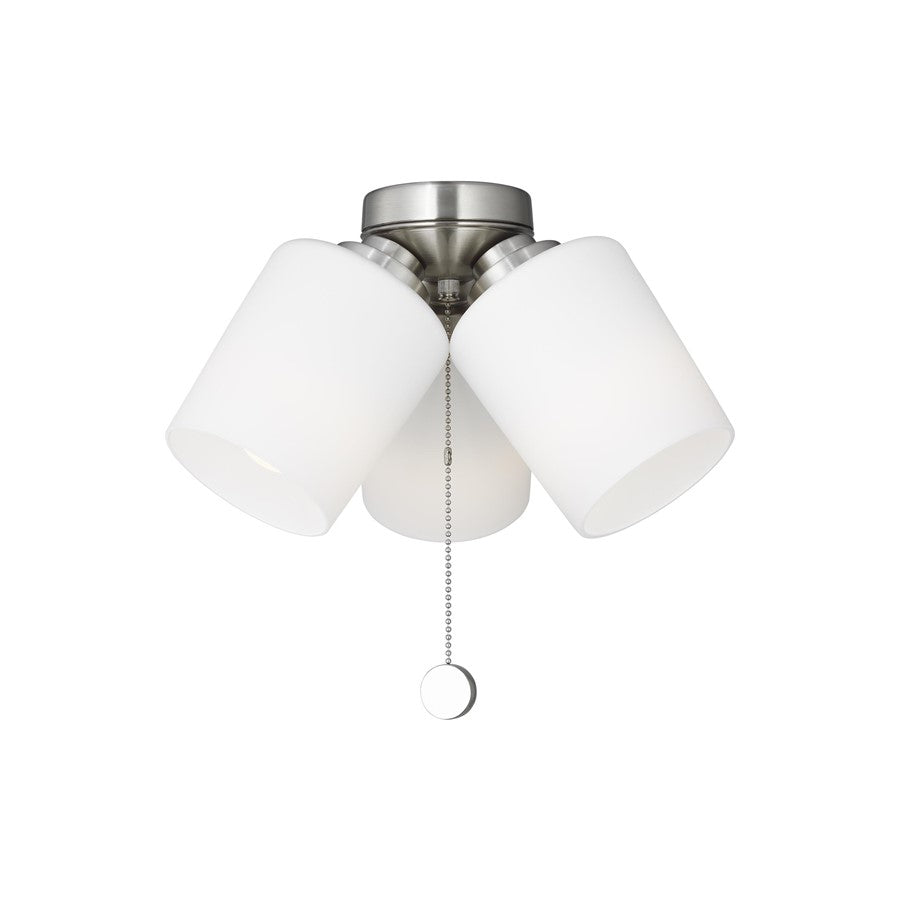 Generation Lighting Windom Light Kit, Brushed Nickel/Etched White - MC268BS