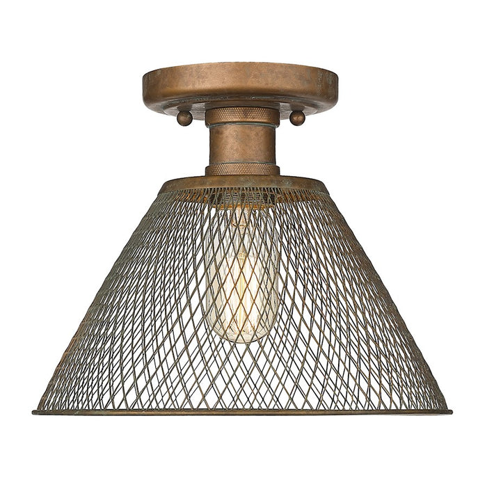 Golden Lighting Carver 1 Light Semi Flush Mount