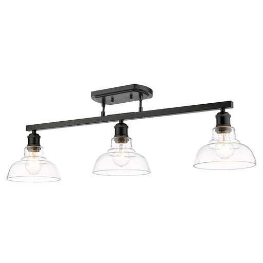 Golden Lighting Carver 3 Light Semi-Flush Mount