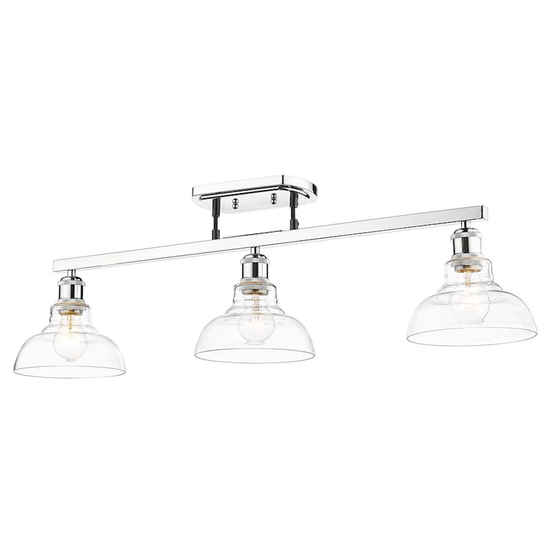 Golden Lighting Carver 3 Light Semi-Flush Mount