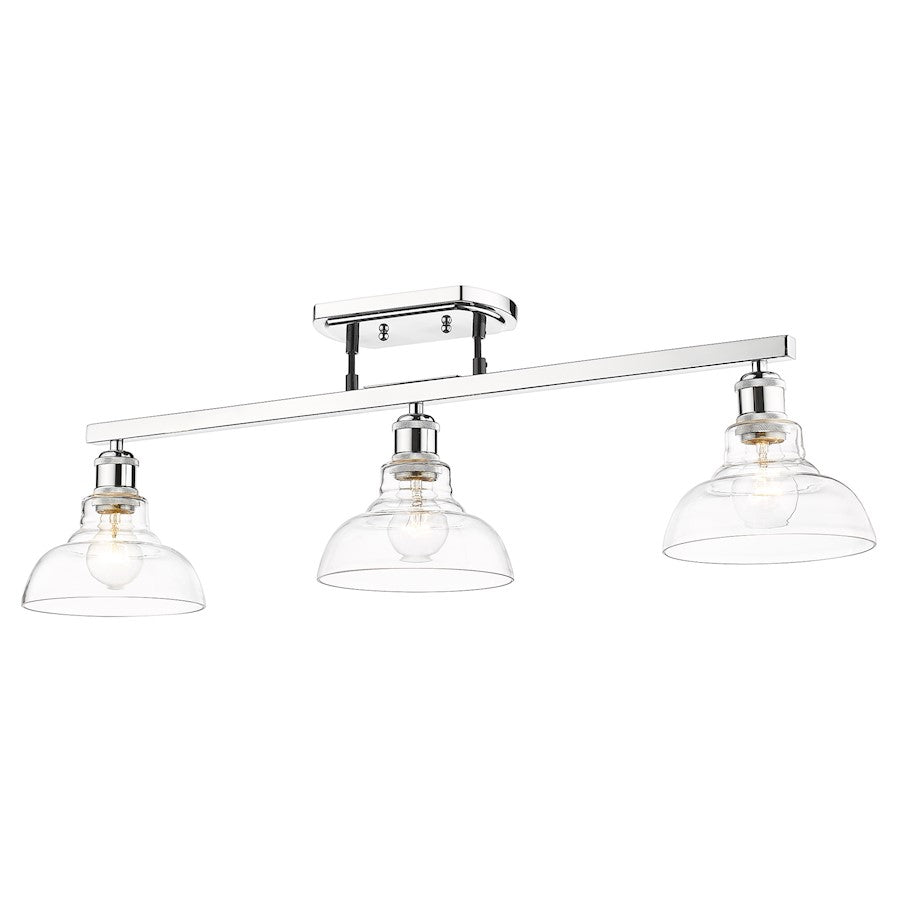 Golden Lighting Carver 3 Light Semi-Flush Mount