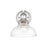 Golden Lighting Carver 1-Light Wall Sconce, Chrome/Clear Glass