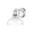 Golden Lighting Carver 1-Light Wall Sconce, Chrome/Clear Glass