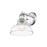 Golden Lighting Carver 1-Light Wall Sconce, Chrome/Clear Glass