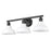 Golden Lighting Carver 3 Light Bath Vanity, Black/Vintage Milk