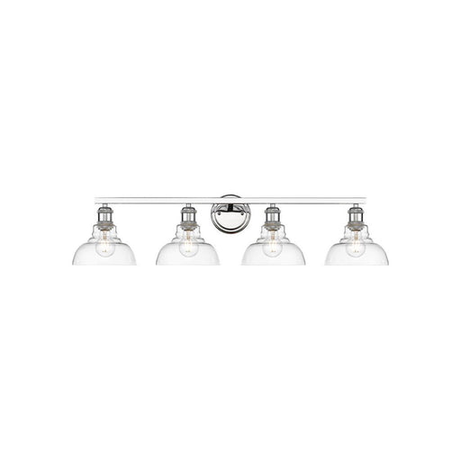 Golden Lighting Carver 4-Light Vanity, Chrome/Clear Glass - 0305-BA4CH-CLR