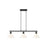 Golden Carver 3-Light Linear Pendant, Black/Vintage Milk Glass