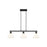 Golden Carver 3-Light Linear Pendant, Black/Vintage Milk Glass