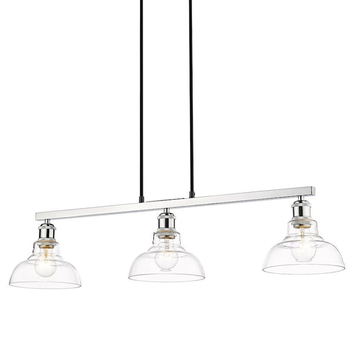 Golden Lighting Carver 3 Light Linear Pendant