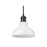 Golden Carver 1-Lt Mini Pendant, Matte Black/Vintage Milk Glass - 0305-SBLK-VMG