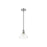 Golden Lighting Carver 1-Light Mini Pendant, Chrome/Clear Glass