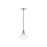 Golden Lighting Carver 1-Light Mini Pendant, Chrome/Clear Glass