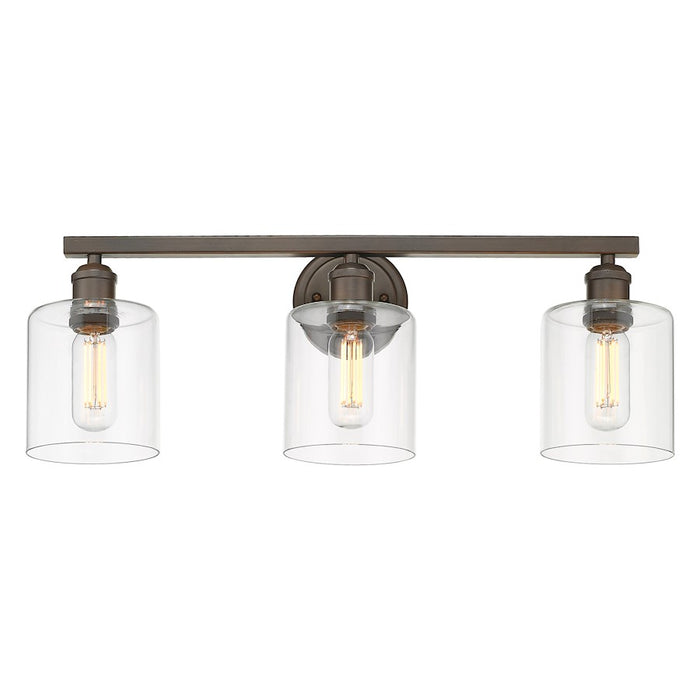 Golden Lighting Fisher 3 Light Bath Vanity, Rubbed Bronze