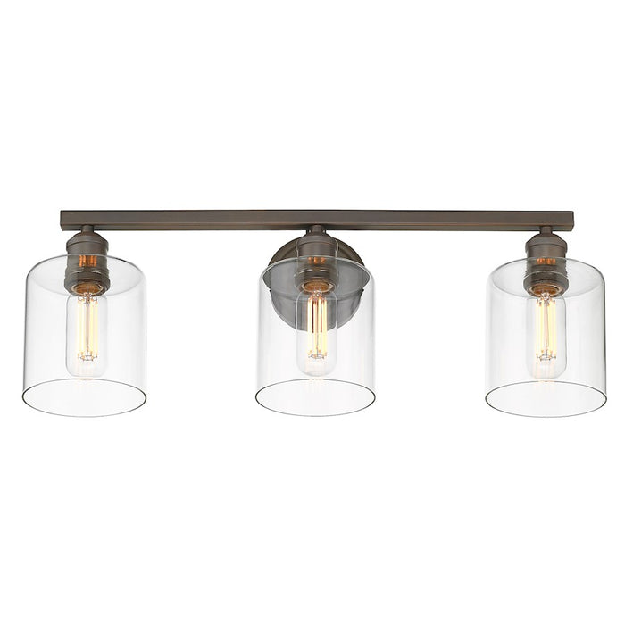 Golden Lighting Fisher 3 Light Bath Vanity, Rubbed Bronze