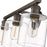 Golden Lighting Fisher 3 Light Bath Vanity, Rubbed Bronze