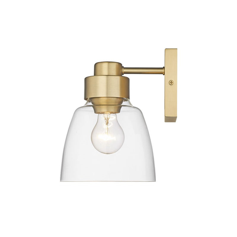 Golden Remy 1-Light Wall Sconce, Champagne Bronze/Clear Glass
