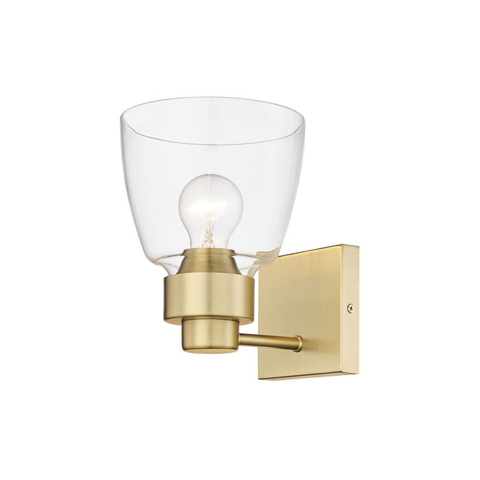 Golden Remy 1-Light Wall Sconce, Champagne Bronze/Clear Glass