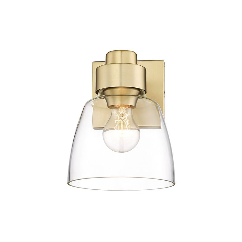 Golden Remy 1-Light Wall Sconce, Champagne Bronze/Clear Glass