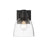 Golden Remy 1-Light Wall Sconce, Matte Black/Clear Glass