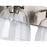 Golden Lighting Remy 3-Light Vanity Light, Pewter/Clear Glass
