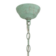 Golden Lighting Lincoln 16in 1-Light Pendant | Farmhouse Green Patina Steel | Kitchen Island & Dining Room | 16.75 x 16.75 x 14 in | Model 0318-L GP