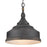 Golden Lighting Keating 3 Light Pendant, Antique Black Iron
