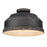 Golden Lighting Keating Flush Mount, Antique Black Iron
