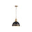 Golden Alison 1-Light Pendant, Vintage Gold/Weathered Black Iron - 0809-MVG-WBI