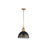 Golden Alison 1-Light Pendant, Vintage Gold/Weathered Black Iron