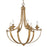 Golden Lighting Victoria 6 Light Chandelier, Heirloom Gold