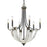 Golden Lighting Elwood 6 Light Chandelier, Antique Black Iron