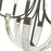 Golden Lighting Elwood 6 Light Chandelier, Antique Black Iron