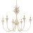 Golden Lighting Lillianne 6 Light Chandelier, Antique Ivory