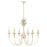 Golden Lighting Lillianne 6 Light Chandelier, Antique Ivory