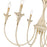 Golden Lighting Lillianne 6 Light Chandelier, Antique Ivory