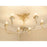 Golden Lillianne 6-Light Semi-Flush, Antique Ivory/No Shade