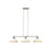 Golden Kinsley 3-Lt Linear Pendant, Aged steel/Antique Ivory