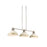 Golden Kinsley 3-Lt Linear Pendant, Aged steel/Antique Ivory