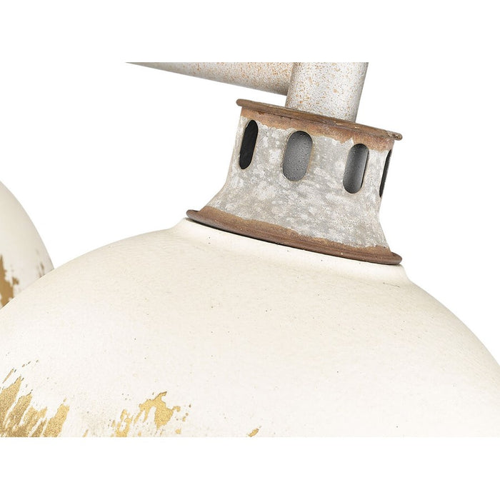 Golden Kinsley 3-Lt Linear Pendant, Aged steel/Antique Ivory