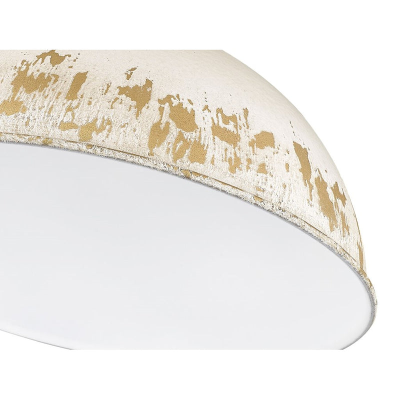 Golden Kinsley 3-Lt Linear Pendant, Aged steel/Antique Ivory