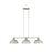 Golden Kinsley 3-Lt Linear Pendant, Aged Steel/Antique Teal