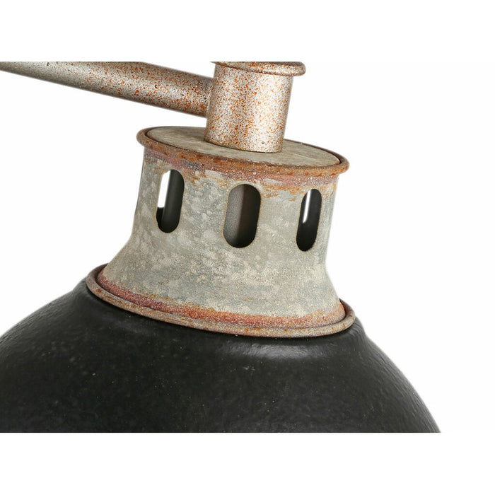 Golden Kinsley 4-Lght Vanity, Galvanized Steel/Black Iron