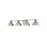Golden Kinsley 4-Light Vanity, Galvanized Steel/Antique Teal