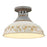 Golden Lighting Kinsley 1 Light Semi-Flush, Steel