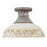 Golden Lighting Kinsley 1 Light Semi-Flush, Steel