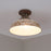 Golden Lighting Kinsley 1 Light Semi-Flush, Steel