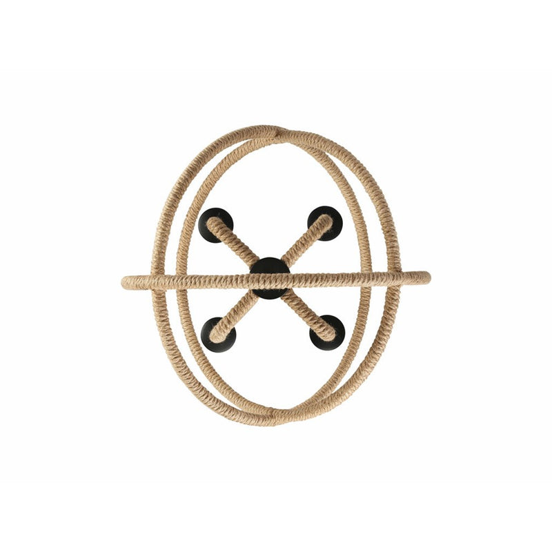 Golden Lighting Marina 4-Light Chandelier, Natural Black/No Shade