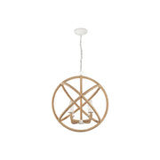 Golden Lighting Marina 4-Light Chandelier, Natural White/No Shade - 0868-4NWT
